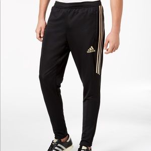 adidas sweatpants gold